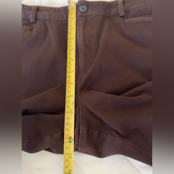Ralph Lauren dark brown cotton pants jean style straight legs high waist US 14 - Picture 9 of 14